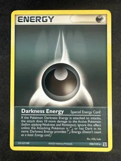 Pokemon TCG 103/113 Darkness Energy EX Delta Species Non Holo Rare NM - Image 1