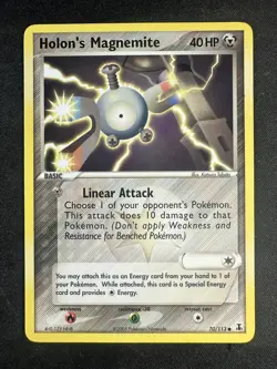 Pokemon TCG 70/113 Holon's Magnemite EX Delta Species Common NM - Image 1