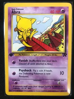 Pokemon 1st Edition 49/82 Abra Team Rocket NM NM - Image 1