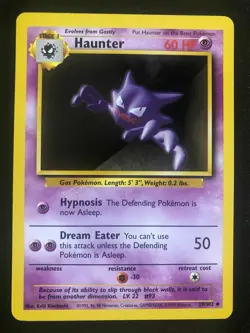 Pokemon 29/102 Haunter Base Set Unlimited NM - Image 1
