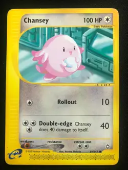 Pokemon 69/147 Chansey Aquapolis Common NM - Image 1
