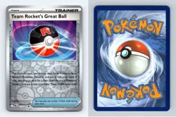 Team Rockets Great Ball #175 Destined Rivals Reverse Holo Uncommon Pokemon TCG - Image 1