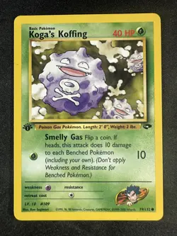 Pokemon TCG 79/132 Koga's Koffing Gym Challenge 1st Ed Common NM/LP - Image 1