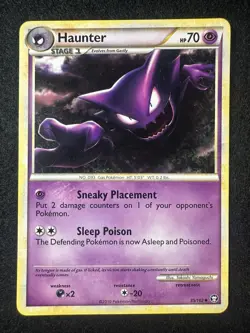 Pokemon TCG 35/102 Haunter HGSS Triumphant Uncommon NM - Image 1