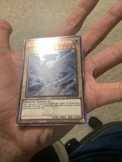 Blue-Eyes White Dragon Quarter Century Secret Rare RA04-EN108 Yugioh 8th Art - Image 5