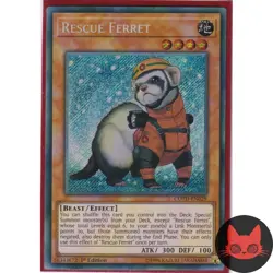 Yugioh Rescue Ferret COTD-EN029 Secret Rare 1st Edition NM - Image 1