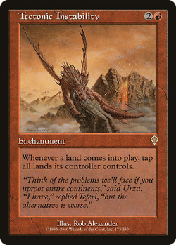 Magic MTG - Tectonic Instability - Invasion - PLAYED - EN - Image 1