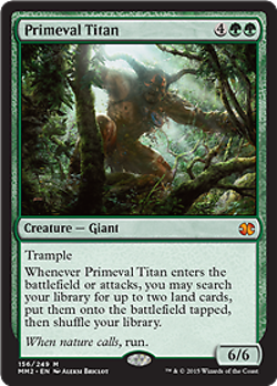 Magic MTG - Primeval Titan - Modern Masters 2015 - MINT/NMINT - EN - FOIL - Image 1
