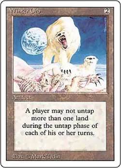 Magic MTG - Winter Orb - Revised - 3eme Edition - EXC - EN - Image 1