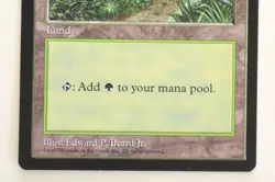 Magic The Gathering (MTG) APAC Land - FORREST - Clear Booster - 1997 - NPW - Image 3