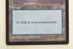 Magic The Gathering (MTG) APAC Land - ISLAND - Red Booster - 1997 - NPW - Image 3