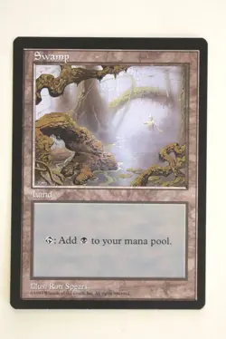 Magic The Gathering (MTG) APAC Land - SWAMP - Clear Booster - 1997 - NPW - Image 1