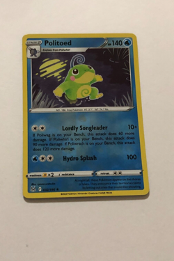 Pokemon Card Lost Origin Reverse Holographic Politoed 032/196 NM - Image 1
