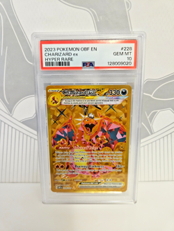 PSA 10 Charizard Gold Hyper Rare Card 228/197 Obsidian Flames Graded Pokemon TCG - Image 1