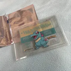 Waninoko Totodile Pokemon × PRONTO CAFE PROMO Clear Card 2025 JP - Image 1
