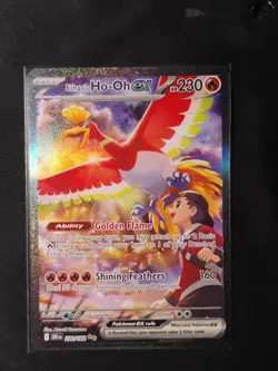 Pokemon Destined Rivals Ethan's Ho-oh Special Illustration Rare 230/182 - Image 1