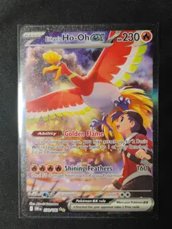 Pokemon Destined Rivals Ethan's Ho-oh Special Illustration Rare 230/182 - Image 2