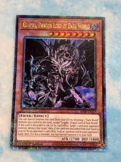 YUGIOH GRAPHA, DRAGON LORD OF THE DARK WORLD QUARTER CENTURY SECRET RA04-EN159 - Image 1