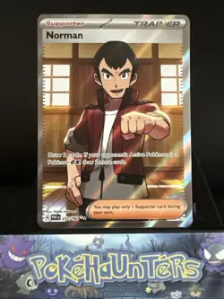 Pokemon Card Norman 237/182 Paradox Rift Full Art Ultra Rare NM - Image 1