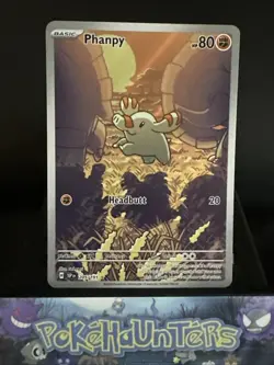 Pokemon Card Phanpy 205/191 Illustration Rare Surging Sparks Near Mint - Image 1