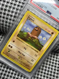 1999 Diglett 47/102 Base Set Shadowless Pokemon Card WOTC PSA GEM MINT ! - Image 4