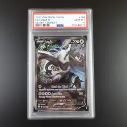 PSA 10 Lugia V 186/195 Pokemon Silver Tempest Holo Graded Card - Image 1