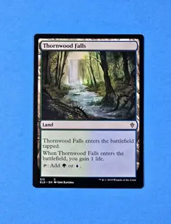 1x Thornwood Falls Throne of Eldraine 2019 Mtg Magic Card Dual Land Mana 313 - Image 1