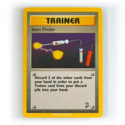 Pokemon - Item Finder - Non Holo - 103/130 - Base Set 2 - Rare Card - Image 1
