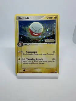 Pokemon Card Ex Legend Maker Electrode 32/92 2006 Reverse Stamped Holo SWIRL - Image 1