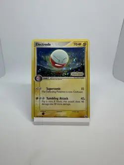 Pokemon Card Ex Legend Maker Electrode 32/92 2006 Reverse Stamped Holo SWIRL - Image 2