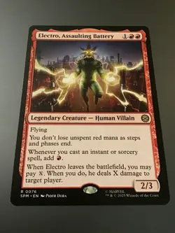 MTG Universes Beyond Marvel Spider-Man #0076 Electro, Assaulting Battery - Image 1