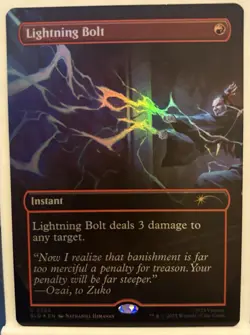 ?? Lightning Bolt Rainbow ?? Foil MTG Avatar: The Last Airbender Secret Lair ?? - Image 1