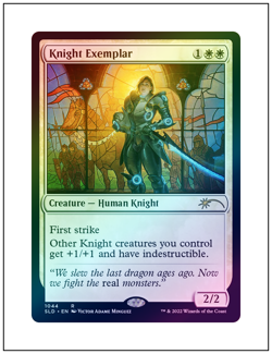 1x Knight Exemplar 1044, Foil, Secret Lair Drop, Magic MTG NM - Image 1