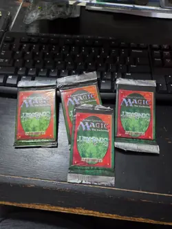 4 Packs Magic the Gathering Homelands Booster Pack 1995. Factory Sealed - Image 1