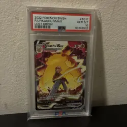 Pokemon Pikachu VMAX Lost Origin Trainer Gallery Full Art #TG17 PSA 10 Gem Mint - Image 3