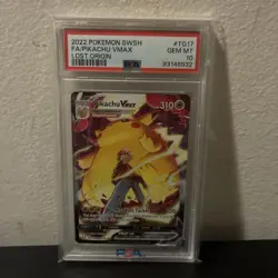 Pokemon Pikachu VMAX Lost Origin Trainer Gallery Full Art #TG17 PSA 10 Gem Mint - Image 5