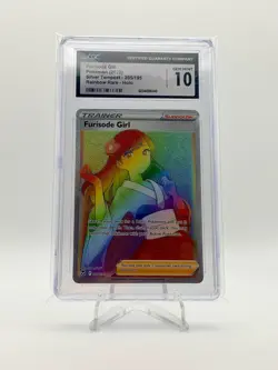2022 POKEMON SILVER TEMPEST FURISODE GIRL SECRET RAINBOW RARE 205/195 CGC 10 - Image 1