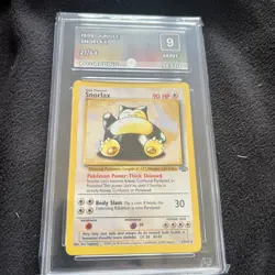 Pokemon TCG Snorlax 27/64 Jungle Regular Rare WOTC 1999 PG Graded 9 MINT - Image 1