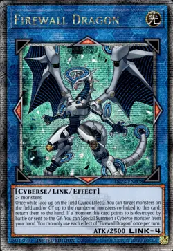 Firewall Dragon - Quarter Century Secret Rare TN23-EN008 - NM - YuGiOh - Image 1