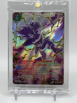 Vegeta, Omnipotent Elite BT15-143 SPR Rare Saiyan Showdown Dragon Ball Card - Image 1