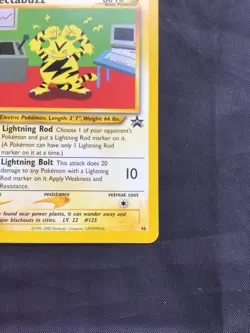 Pokemon Cards: Wizards Black Star Promo: Electabuzz 46 - Image 4