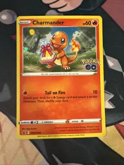 Charmander SWSH232 Pokemon GO Ultra Holo Rare Black Star Promo Pokemon Card New - Image 1