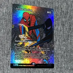 Leyline Binding Comic Poster FOIL NM Marvel Spiderman MTG MAR 0002 - Image 1