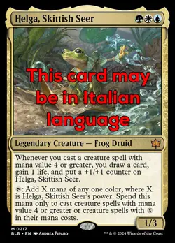 MTG HELGA, SKITTISH SEER EXC - HELGA, VEGGENTE VIVACE 217 - BLB - MAGIC - Image 1