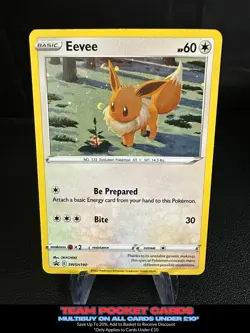 Eevee SWSH190, Black Star Promo, Pokemon, NM - Image 1