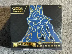 Pokemon Mega Evolutions Pokemon Center ETB Lucario Sealed - Image 1