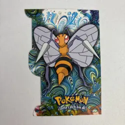 2000 topps Pokemon TV Animation Edition Series 3 Die Cut Beedrill - Image 1