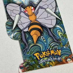 2000 topps Pokemon TV Animation Edition Series 3 Die Cut Beedrill - Image 2
