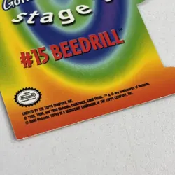 2000 topps Pokemon TV Animation Edition Series 3 Die Cut Beedrill - Image 4