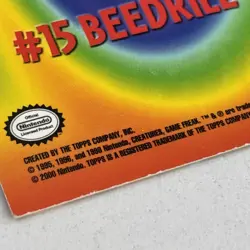 2000 topps Pokemon TV Animation Edition Series 3 Die Cut Beedrill - Image 5